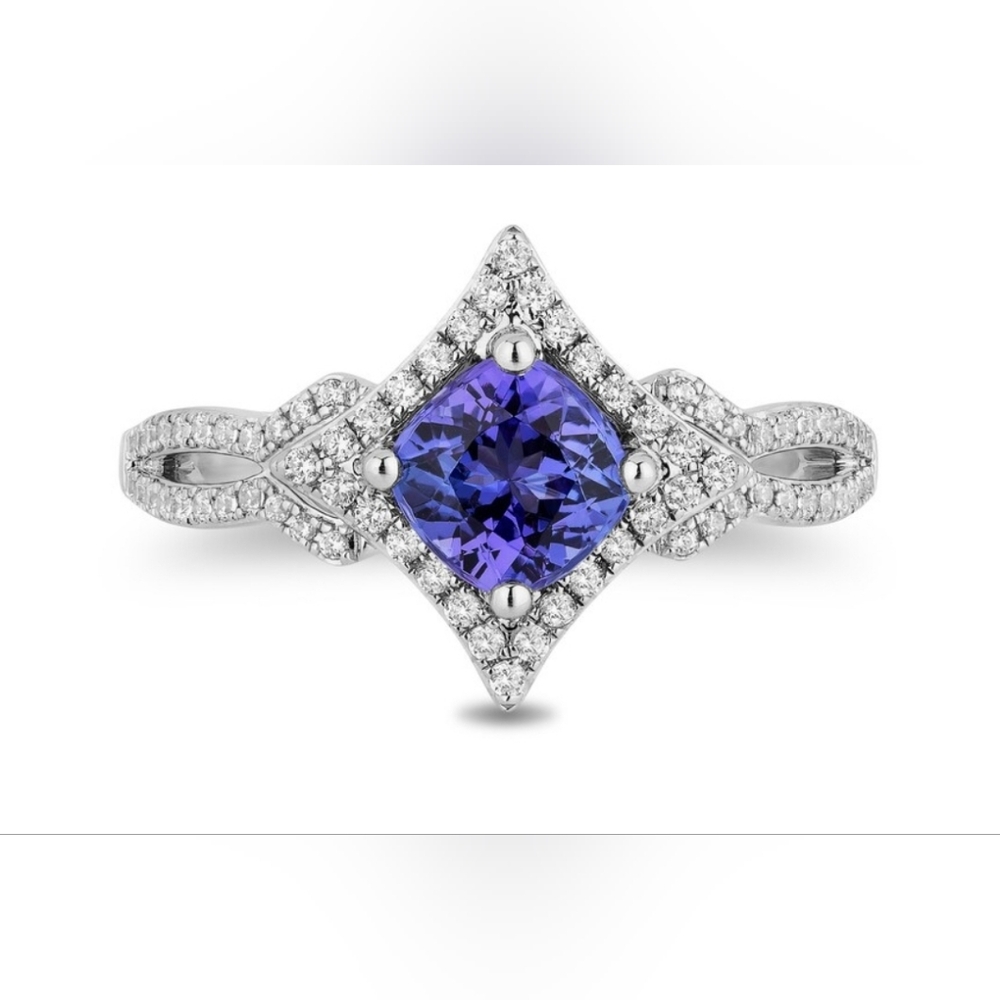 Enchanted Disney Ultimate Princess Tanzanite Ring - 14K White Gold